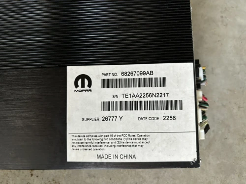 2013-2018 Ram 3500 68267099AB Used OEM Audio Amplifier
