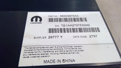 2018 Chrysler 68303975AC Used OEM Audio Amplifier