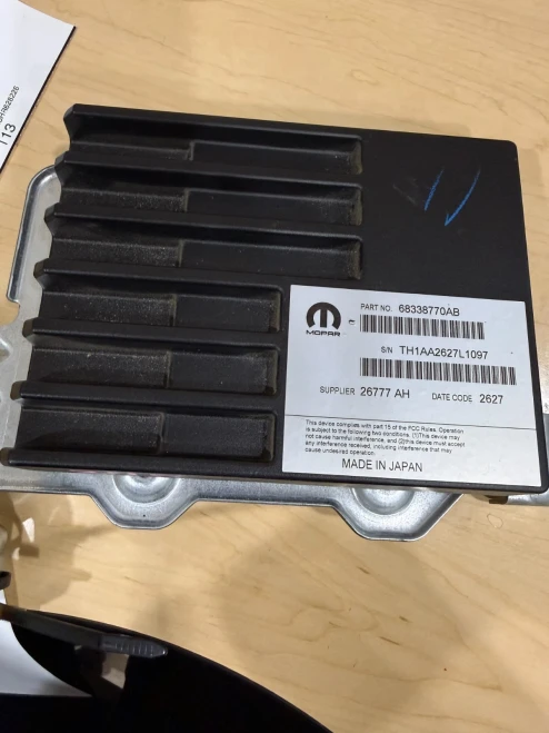 2017 Chrysler 68338770AB Used OEM Audio Amplifier