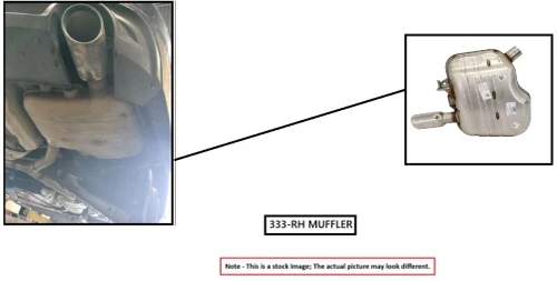 2013 Acura TL 18307TK5A51 Right/Passenger Used OEM Exhaust Muffler