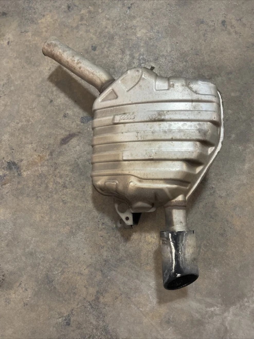 2012-2017 Audi A6 4G0253611C Left/Driver Rear Used OEM Exhaust Muffler