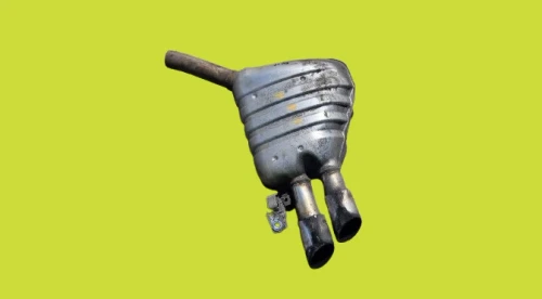 2010 Audi A4 8K0253611AK Rear Used OEM Exhaust Muffler