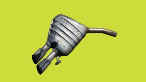 2010 Audi S4 8K0253611AL Rear Used OEM Exhaust Muffler
