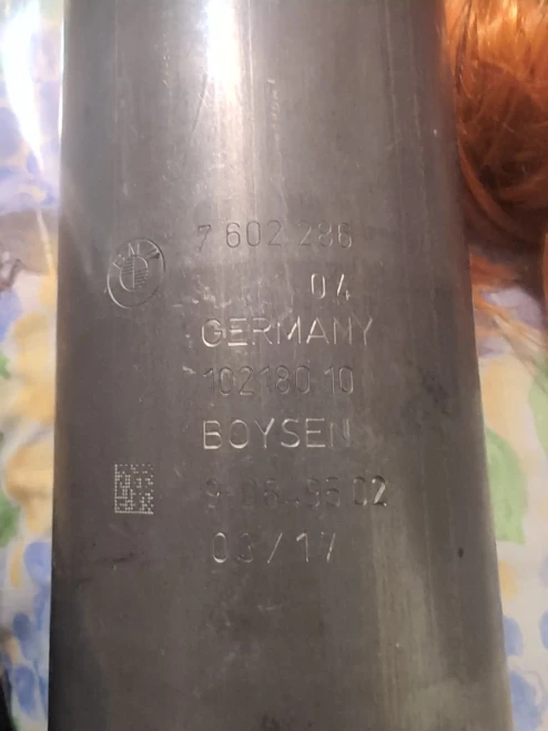 2012-2016 BMW 328i 7602286 Center Used OEM Exhaust Muffler