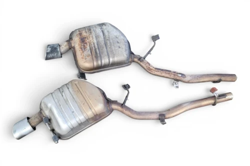 2006-2007 BMW 650i Left & Right Rear Used OEM Exhaust Muffler