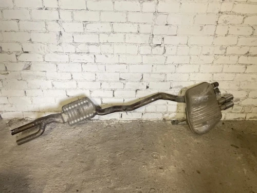 BMW 5 Series 7590545 Left & Right Rear Used OEM Exhaust Muffler