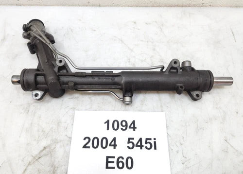 04-05 OEM BMW E60 525 530 545 RWD Power Steering Gear Rack and Pinion 54k used OEM rack and pinion