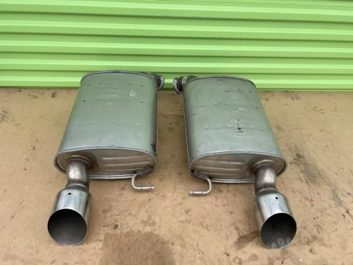 2011-2014 Ford Mustang DR335230BC 5.0L Left & Right Used OEM Exhaust Muffler