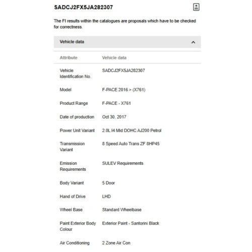 2018 Jaguar Rear Used OEM Exhaust Muffler