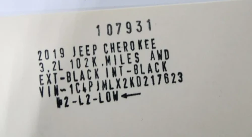 2019-2022 Jeep Cherokee 3.2L 4WD Used OEM Exhaust Muffler