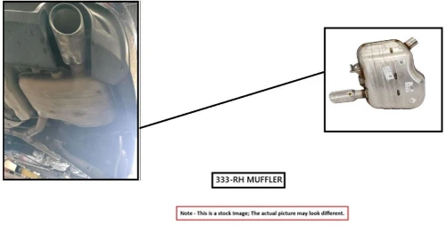 2016 Mercedes-Benz E350 2124907760 Left/Driver Used OEM Exhaust Muffler
