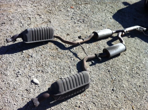 2001-2002 Mercedes-Benz S600 Center Used OEM Exhaust Muffler