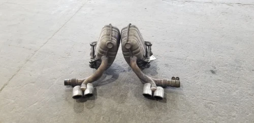 Porsche Carrera 3.8L Left & Right Used OEM Exhaust Muffler