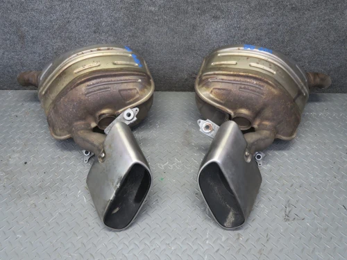 2011-2016 Porsche Panamera 3.6L Left & Right Rear Used OEM Exhaust Muffler
