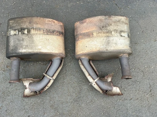 1995-1998 Porsche 911 Left & Right Used OEM Exhaust Muffler