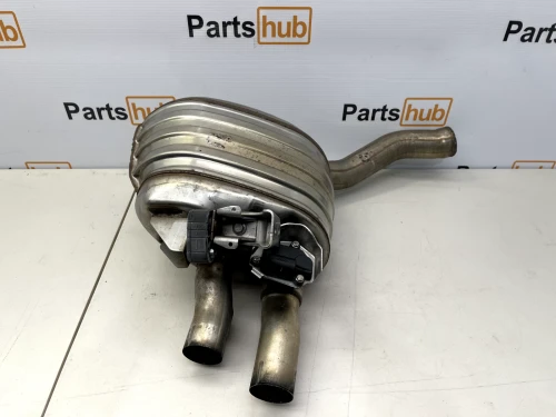 2020 Porsche Panamera Left/Driver Rear Hybrid Used OEM Exhaust Muffler