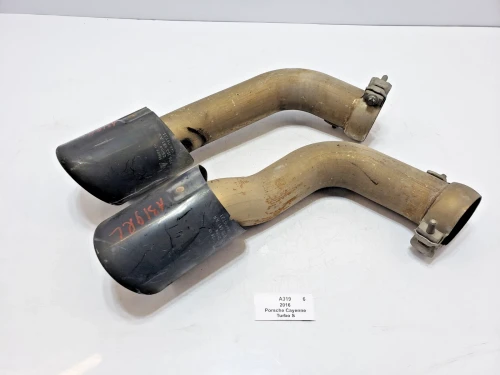 2015-2018 Porsche Cayenne Left & Right Rear Used OEM Exhaust Muffler