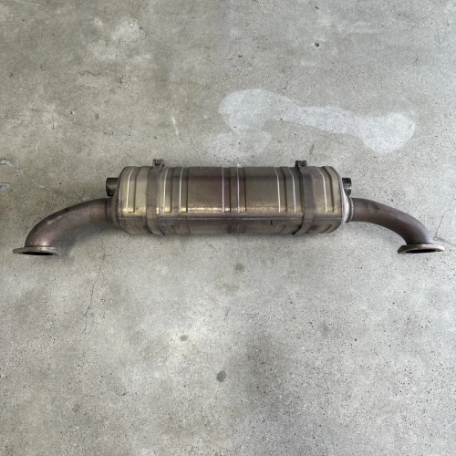 2012-2016 Porsche 911 99111143104 Center Used OEM Exhaust Muffler