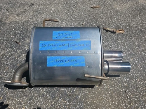 2015-2021 Subaru WRX Right/Passenger Dual Tip Used OEM Exhaust Muffler