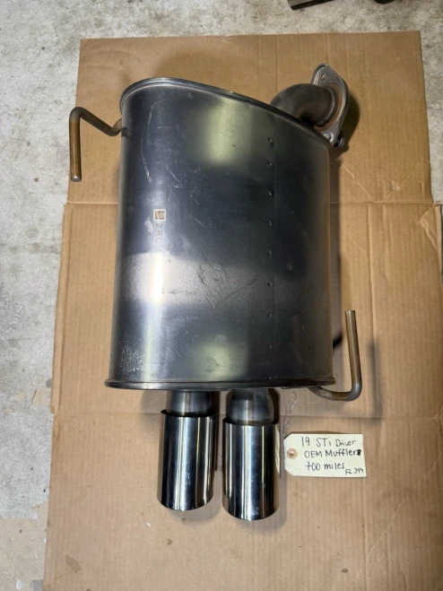 2019 Subaru WRX STI Left/Driver Used OEM Exhaust Muffler