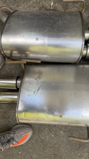 2020 Subaru WRX STI 2.5L Left & Right Used OEM Exhaust Muffler