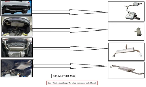 2017 Volkswagen Passat 561253609N Used OEM Exhaust Muffler