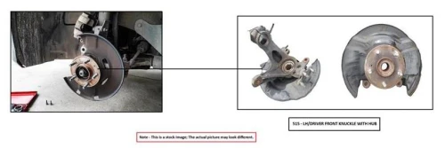 2012-2015 BMW X1 31216788699 Front Left/Driver Used OEM Steering Knuckle Spindle