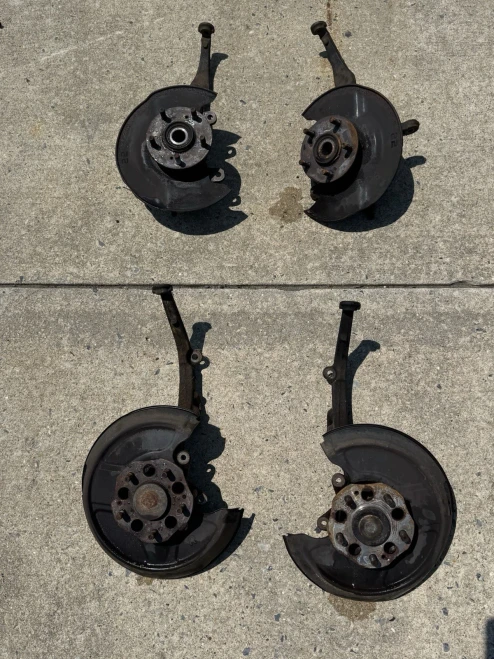 1997-2001 Honda Prelude Left & Right Used OEM Steering Knuckle Spindle