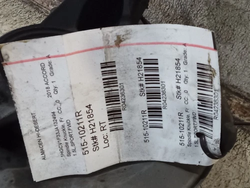2018-2022 Honda Accord 4236301 Front Right/Passenger Used OEM Steering Knuckle Spindle
