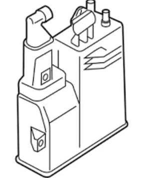 FUEL VAPOR CHARCOAL CANISTER 16137224859 2012 BMW 740IL