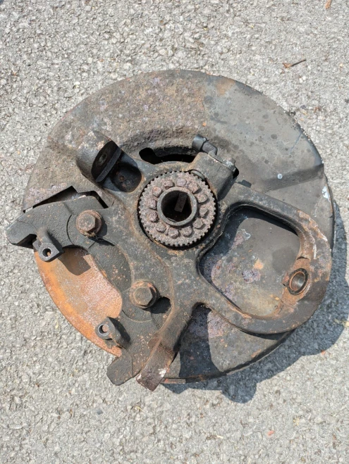 1998-2003 Jaguar XKR Front Left/Driver With Hub Used OEM Steering Knuckle Spindle