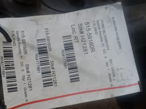 2013-2019 Lexus GS350 4177881 Front Right/Passenger RWD Used OEM Steering Knuckle Spindle
