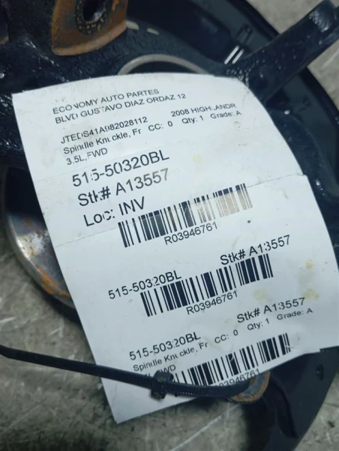 2010-2015 Lexus RX450h 3946761 Front Left/Driver Used OEM Steering Knuckle Spindle