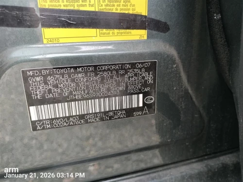 2007-2011 Lexus GS350 4320230020 Front Left/Driver Used OEM Steering Knuckle Spindle