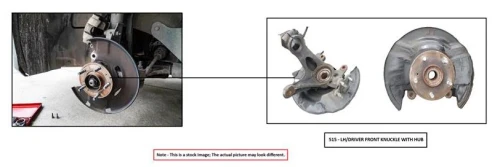 2010-2015 Mercedes-Benz GLK350 2043322901 Front Left/Driver Used OEM Steering Knuckle Spindle
