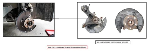 2010-2015 Mercedes-Benz GLK350 2043323001 Front Right/Passenger Used OEM Steering Knuckle Spindle