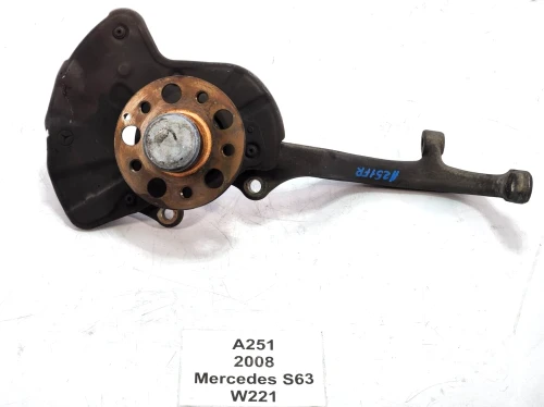 2007-2014 Mercedes-Benz S65 Front Left/Driver With Hub Used OEM Steering Knuckle Spindle