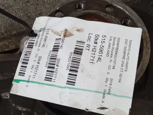 2016-2023 Mercedes-Benz C43 4221995 Front Left/Driver Used OEM Steering Knuckle Spindle