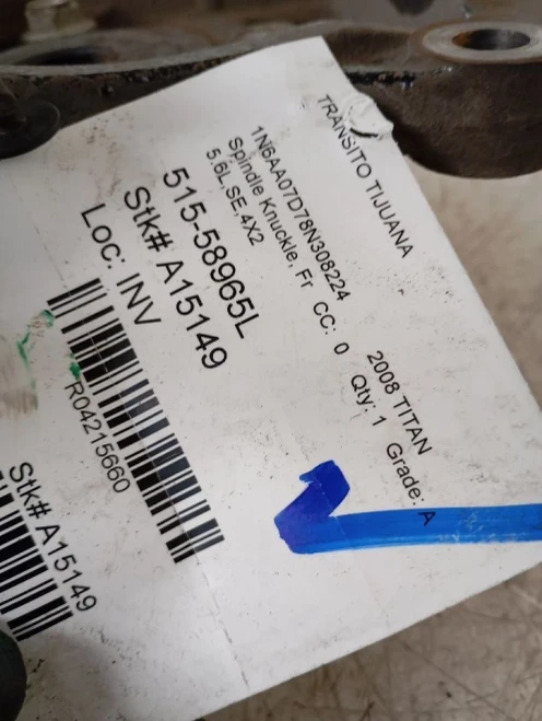 2004-2015 Nissan Armada 4215660 Front Left/Driver Used OEM Steering Knuckle Spindle