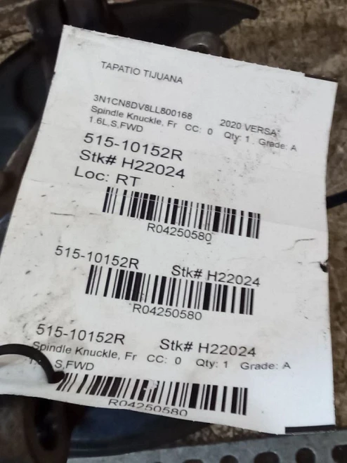 2020-2025 Nissan Versa 4250580 Front Right/Passenger Used OEM Steering Knuckle Spindle
