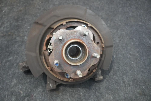 2010 Nissan GT-R 43018JF00A Rear Right/Passenger With Hub With Bearing Used OEM Steering Knuckle Spindle