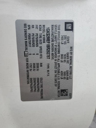 2011 GMC Yukon Xl 1500 Front Axle 3.42 Used OEM Differential Carrier Assembly used OEM front differential carrier assembly