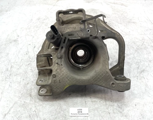 2017-2021 Porsche Panamera Rear Left/Driver AWD With Hub Used OEM Steering Knuckle Spindle