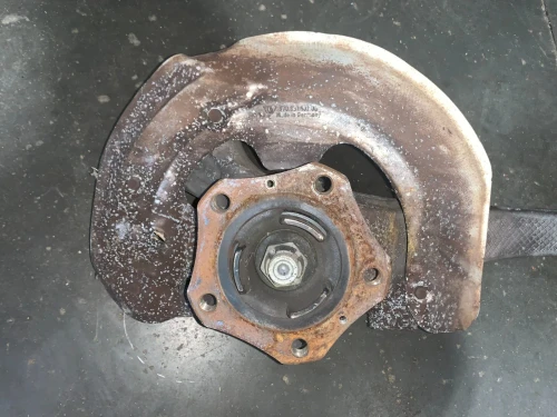2012 Porsche Panamera 97034115804 Front Right/Passenger With Hub Used OEM Steering Knuckle Spindle