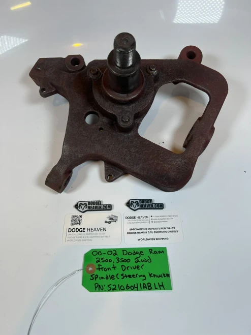 2000-2002 Ram 3500 52106041AB Front Left/Driver 2WD Used OEM Steering Knuckle Spindle