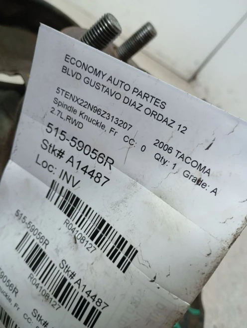 2005-2015 Toyota Tacoma 4108127 Front Right/Passenger Used OEM Steering Knuckle Spindle