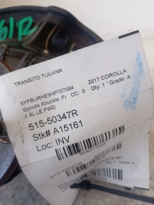 2009-2019 Toyota Corolla 4211033 Front Right/Passenger Used OEM Steering Knuckle Spindle