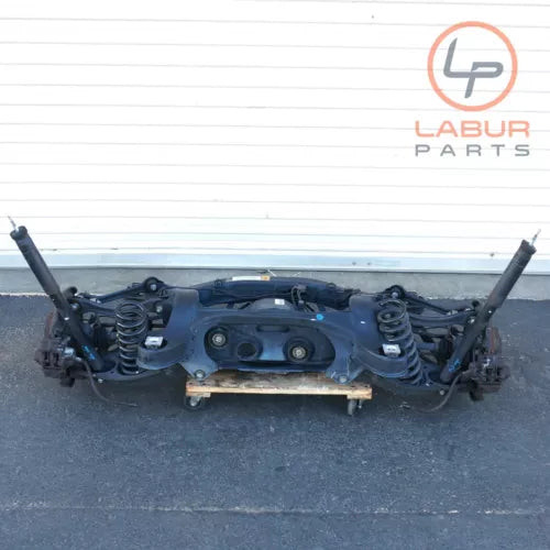 W209 06-09 Mercedes CLK350 Rear Subframe Differential Control Arms Spindle Z6338 used OEM subframe and crossmember