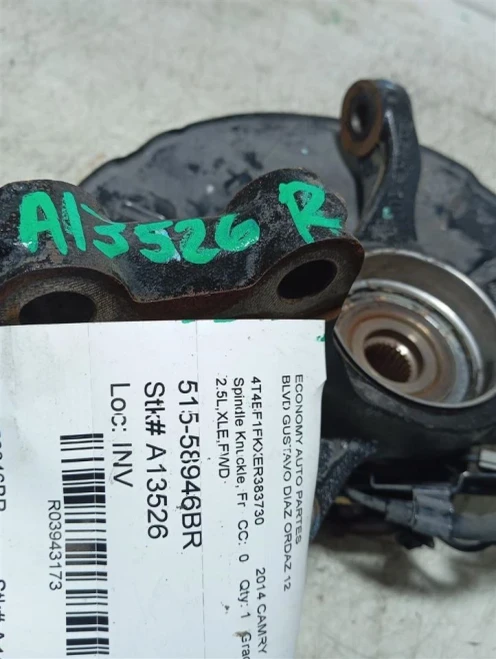 2005-2018 Toyota Avalon 3943173 Front Right/Passenger Hybrid Used OEM Steering Knuckle Spindle