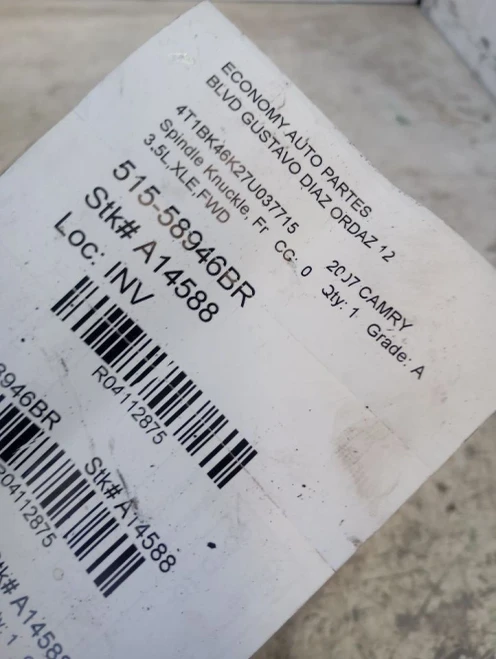 2005-2018 Toyota Avalon 4112875 Front Right/Passenger Hybrid Used OEM Steering Knuckle Spindle